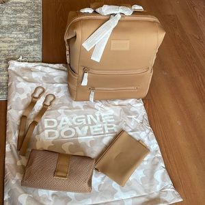 Dagne Dover Medium Indi Diaper Backpack in Camel color- NWT
